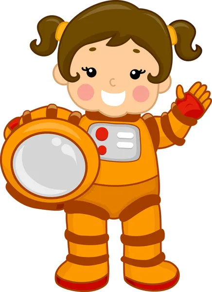 Astronaut Girl — Stock Photo, Image