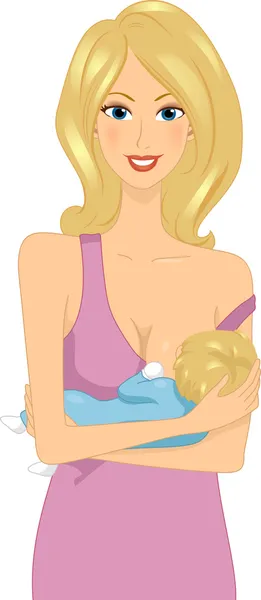 Breastfeeding Woman — Stock Photo, Image