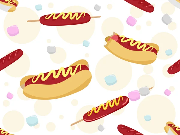 Hotdogs Background — Stock Photo, Image