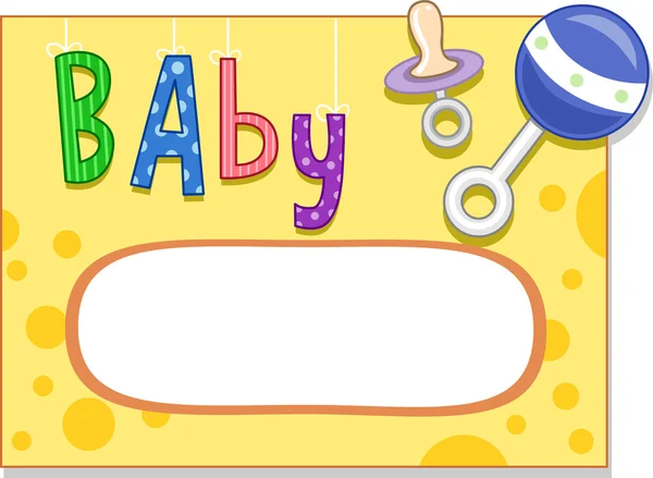 Baby Card Design — Stock Photo, Image