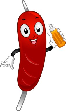 Hotdog maskot