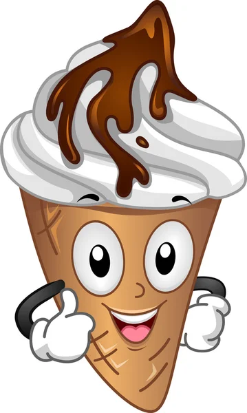 Ice Cream Mascot — Stock Photo, Image