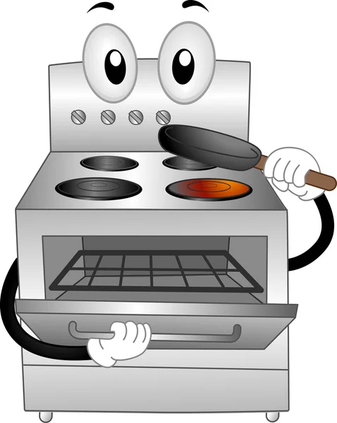 Oven mascotte — Stockfoto