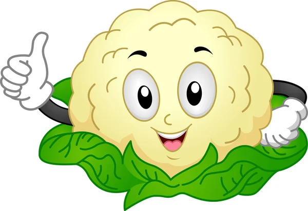 Cauliflower Mascot — Stock Photo, Image