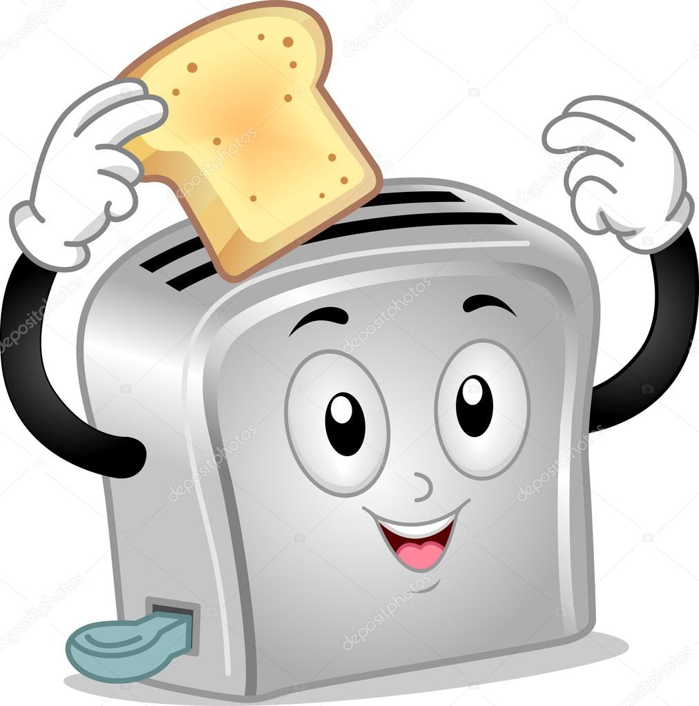 Toaster Mascot — Stock Photo © lenmdp 13488175