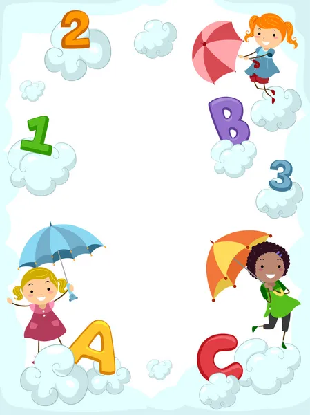 Deštník abeceda — Stock fotografie
