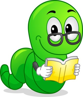 kitap kurdu maskot