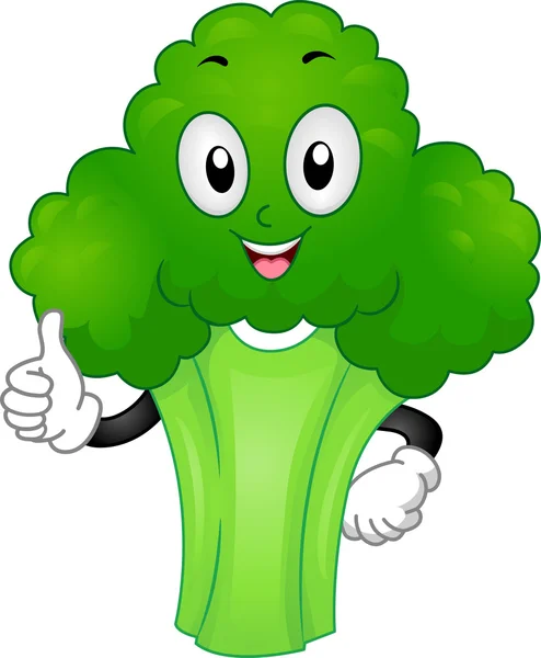 Mascote de brócolis — Fotografia de Stock
