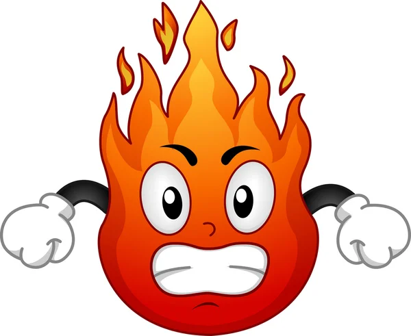 Fire Mascot — Stock Photo, Image