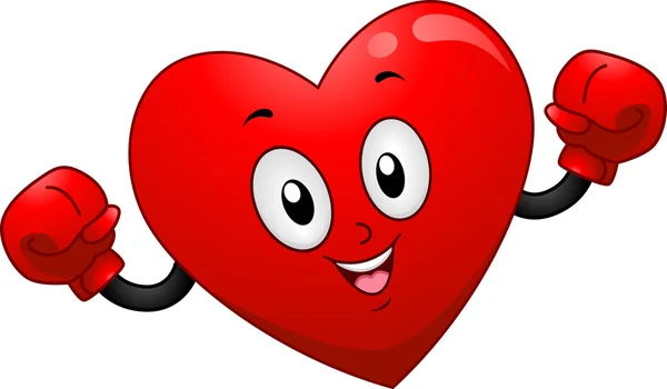 Heart Mascot — Stock Photo, Image