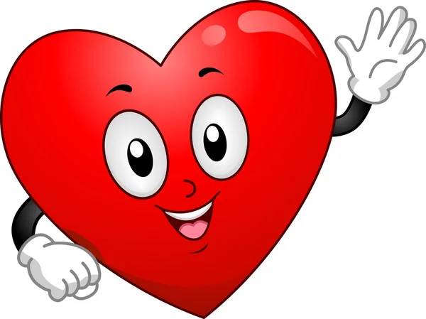 Heart Mascot — Stock Photo, Image