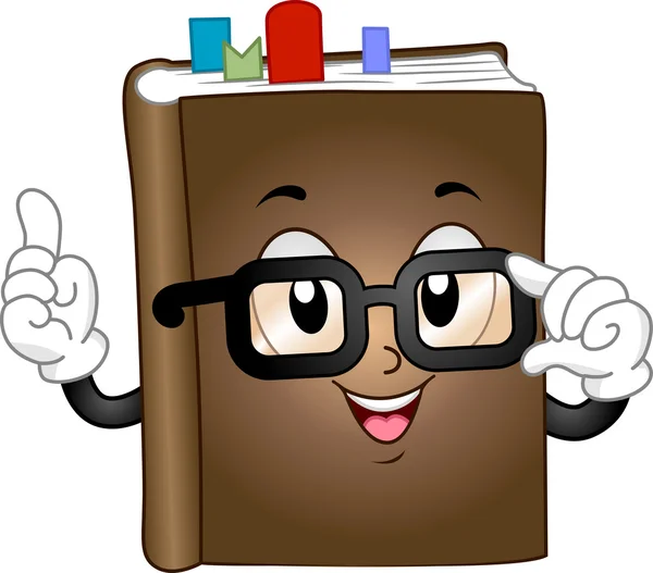 Book Mascot — Stock Photo, Image