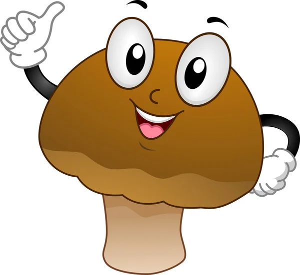 Mushroom Mascot — Stock Photo, Image