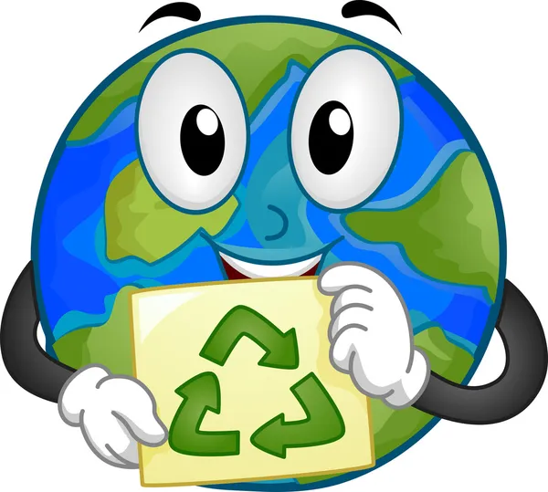 Earth Mascot — Stock Photo, Image