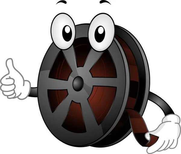 Film Reel Mascot — Stock Photo, Image