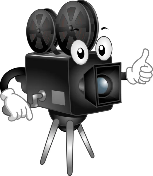 Video camera mascotte — Stockfoto