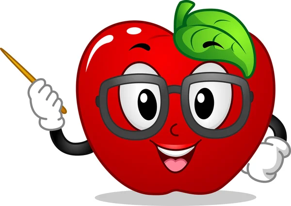 Apple Mascot — Stock Photo, Image