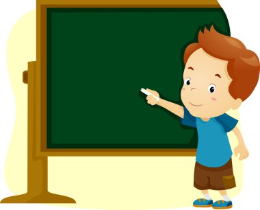 Blackboard çocuk
