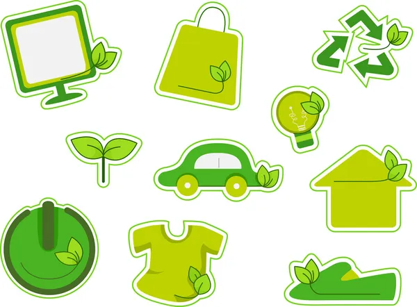 Milieu stickers — Stockfoto