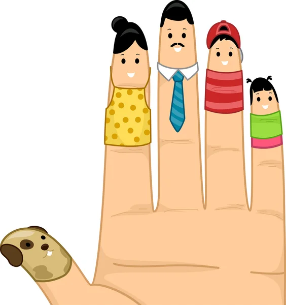 Hand Family — Stock Photo, Image