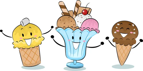 Mascotas de helado — Foto de Stock