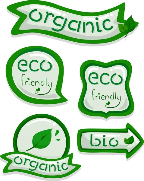 Eco-friendly Stickers — Stock Photo, Image