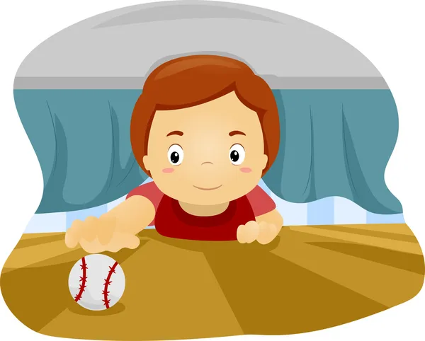 Kid Under the Bed — Stock Photo, Image
