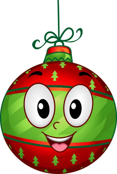 Christmas Ball Mascot — Stock Photo, Image