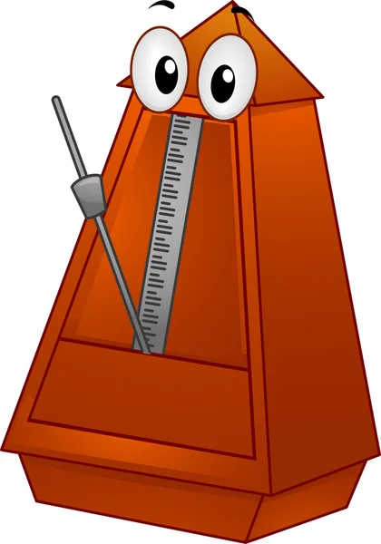 Metronome maskot — Stockfoto