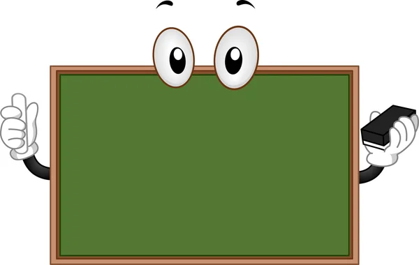 Blackboard maskot — Stockfoto