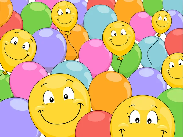 Фон улыбающихся шаров — стоковое фото