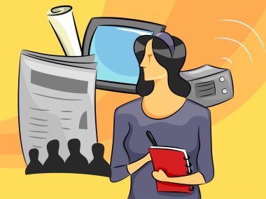 kadın gazeteci