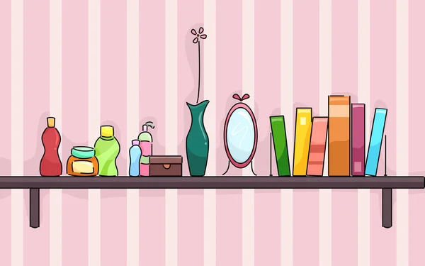 Girls Room Shelf — Stockfoto