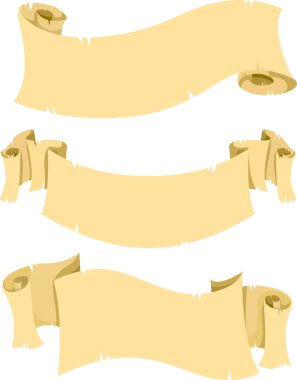 düz eski kaydırma afiş