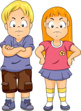 Angry Kids clipart