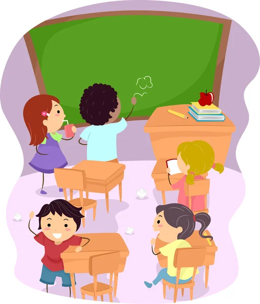 Classroom Disaster — Stock Photo, Image