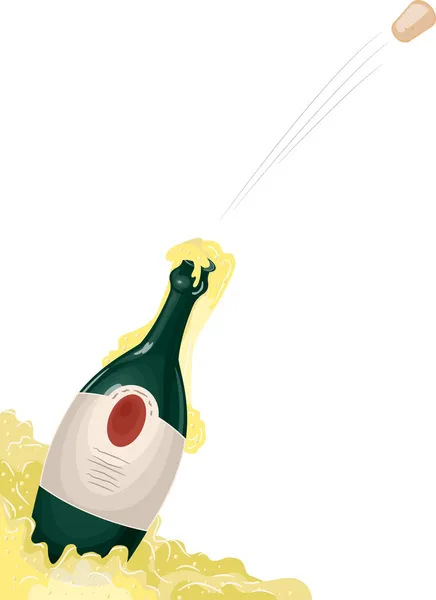 Корк Поп, шампанское — стоковое фото