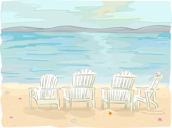 Beach Chairs — Stock Photo, Image