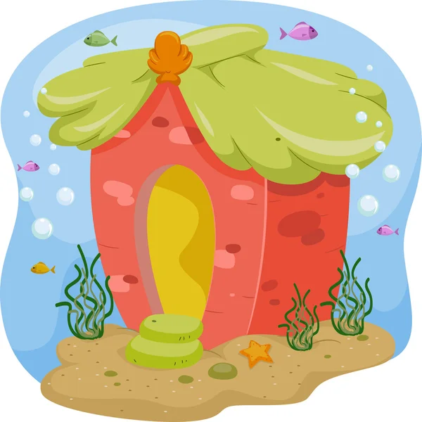 Onderwater huis — Stockfoto