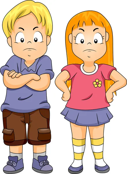 Angry Kids — Stock Photo, Image