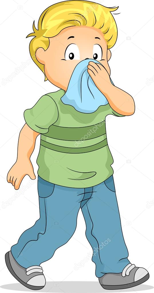 Kid Covering Nose