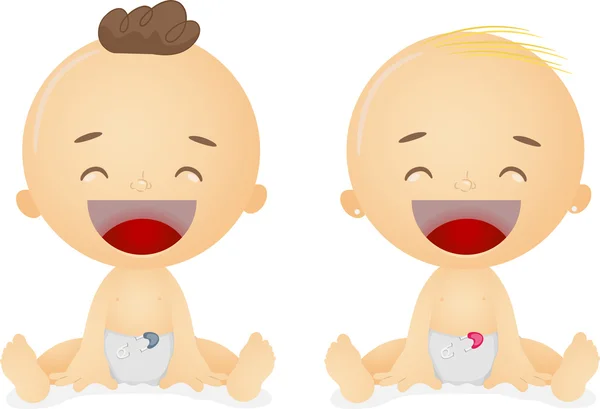 Bebés riendo —  Fotos de Stock