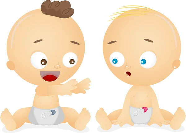 Babies Talking to Each Other — Stock Photo, Image