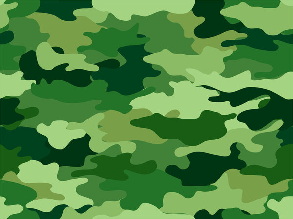Green Camouflage Print Background