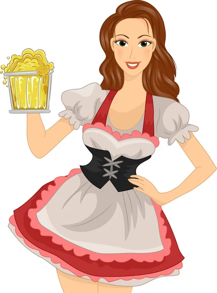 Beer Girl — Stock Photo, Image