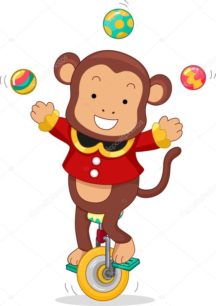 Desenho De Macaco Em Circo, HD Png Download - vhv