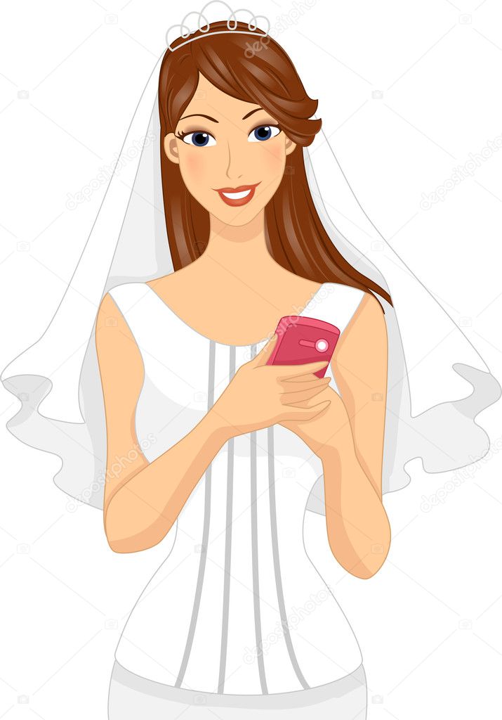 Mobile Phone Bride