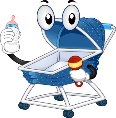 maskot bebek arabası