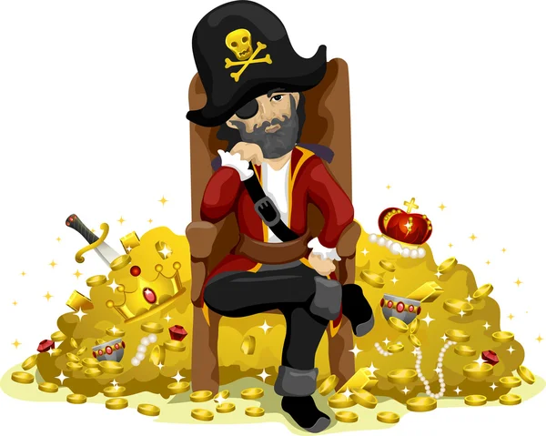 Tesouro pirata — Fotografia de Stock
