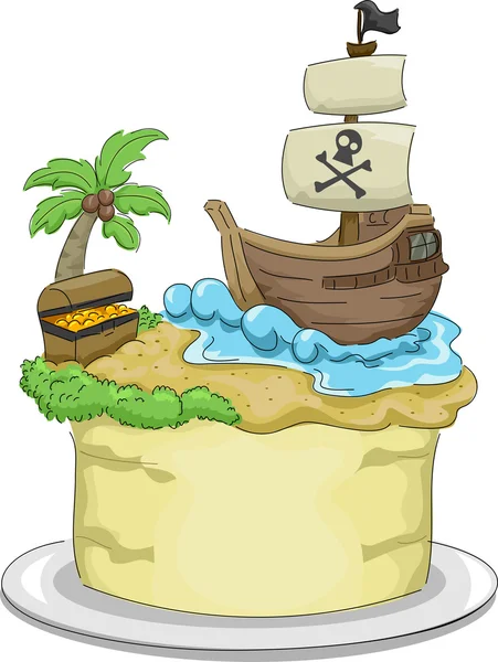 Pastel de pirata — Foto de Stock